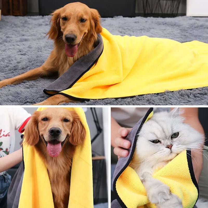 Hundehandtuch Mikrofaser – Saugstark & Schnelltrocknend für Hund & Katze