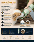2-in-1 Pet Water Bottle & Food Container