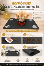 Saugfähige Futtermatte für Hunde & Katzen – wasserdichte Napfunterlage