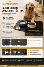 Saugfähige Futtermatte für Hunde & Katzen – wasserdichte Napfunterlage