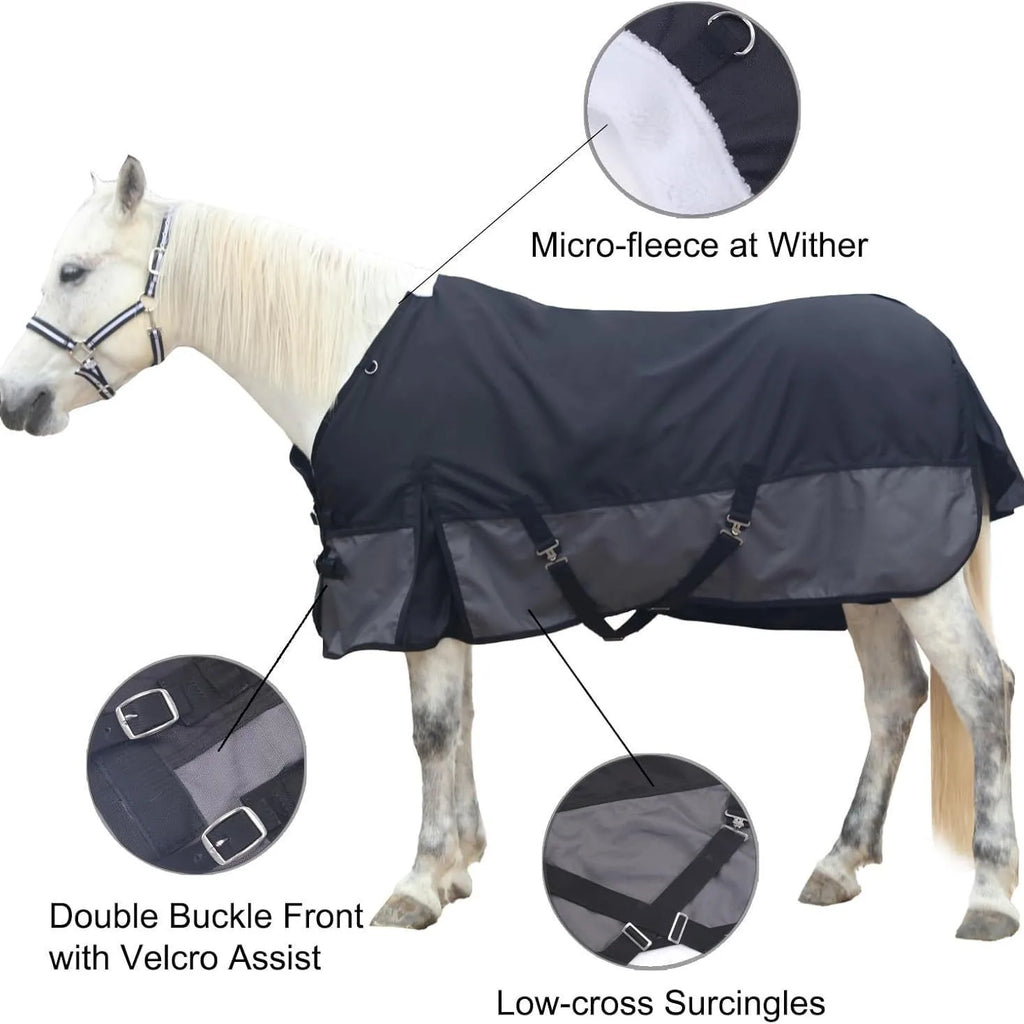 Caparison Protective Tear-Resistant Mesh Horse Fly Sheet Comfy Equine Summer Sheet Breathable and UV