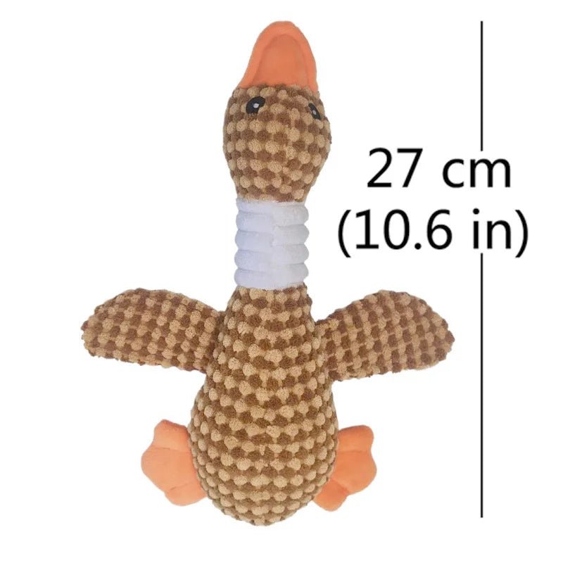 Plüsch-Quietschspielzeug für Hunde – Enten-Spielzeug zum Kauen & Zahnpflege